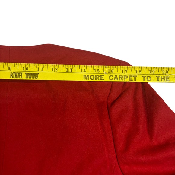 Elegant Red Women's Blazer - Picture 10 of 13